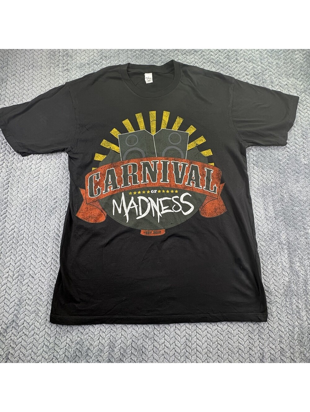 Shinedown Black T-Shirt Carnival Of Madness Summer 2010 Tour Size XL (0027)